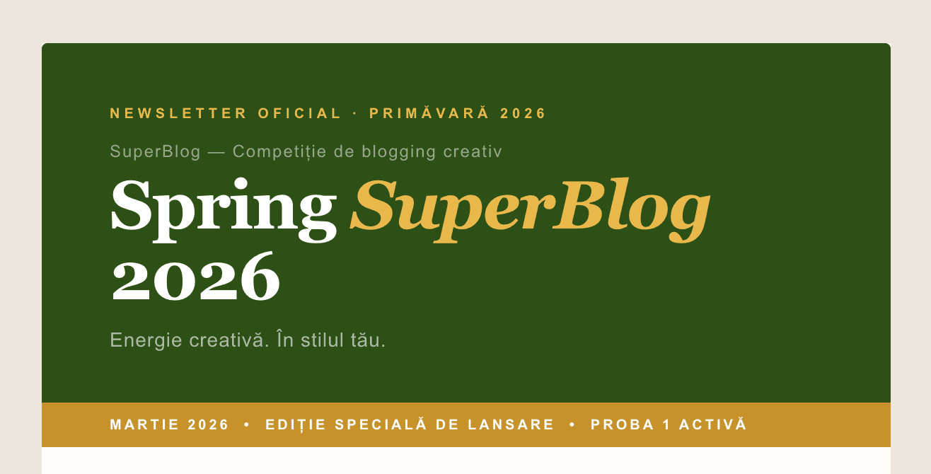 Spring SuperBlog 2026 - hai si voi!